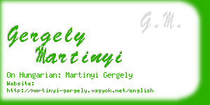 gergely martinyi business card